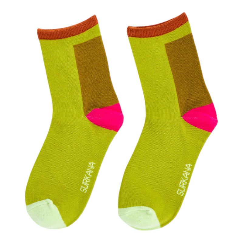 Calzini Donna Surkana - Calze medie con motivi jacquard - Multicolore
