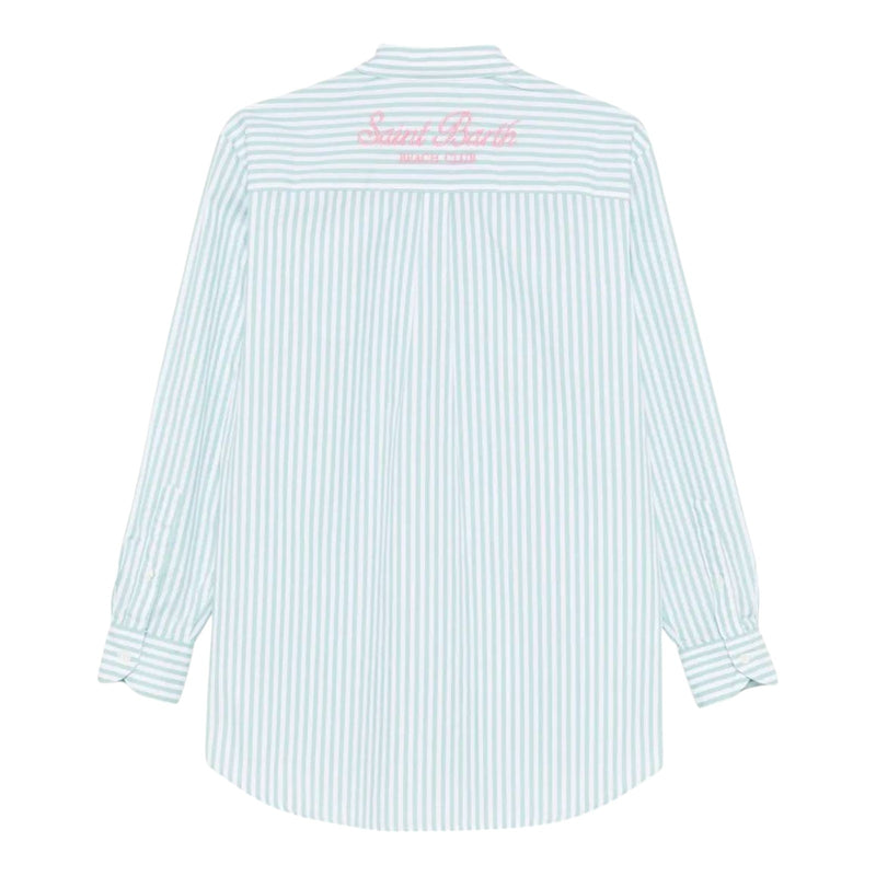 Camicie Bambina Mc2 Saint Barth - Girl Long Sleeves Shirt - Verde