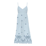 Vestiti casual Donna Mc2 Saint Barth - Guadalupe Woman Midi Dress - Celeste