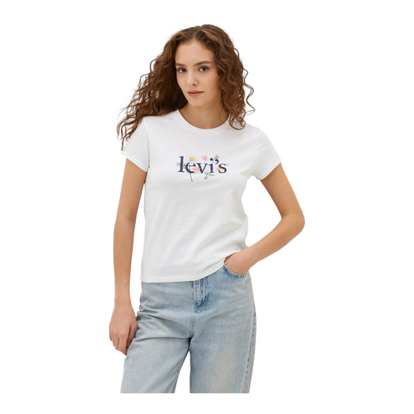 T-shirt Donna Levi's - Graphic Authentic Tshirt - Bianco