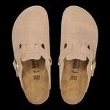 Sandali Donna Birkenstock - Boston sandcastle, Suede Leather - Beige
