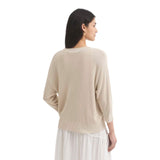 Maglie Donna nice things - Maglia Con Maniche Scese - Beige