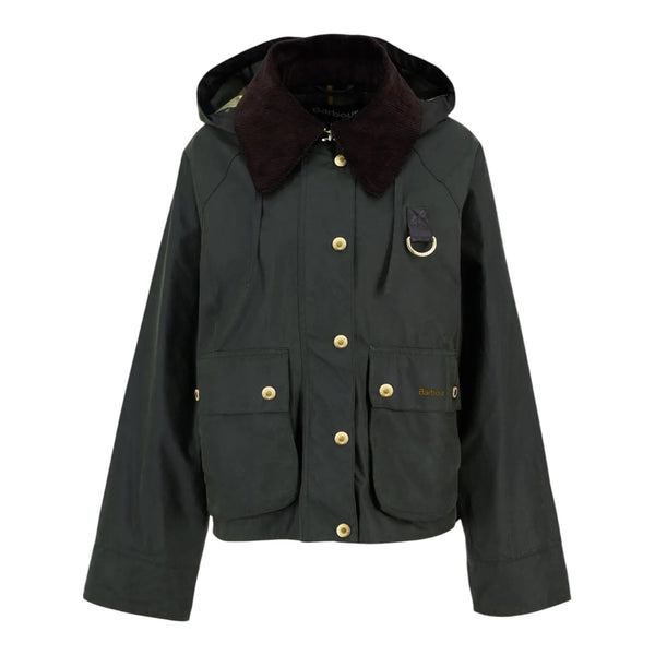 Giubbini Donna Barbour - Reighton Wax - Verde