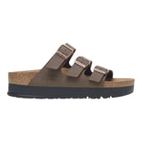 Sandali Donna Birkenstock - Florida Platf mocca veg, Birkibuc - Marrone