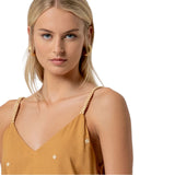 Canotte e top Donna Surkana - Top a spalline - Cammello