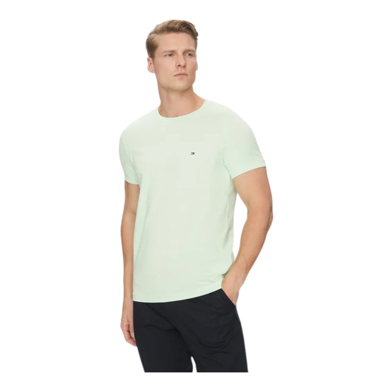 T-shirt Uomo Tommy Hilfiger - T-Shirt Stretch Slim Fit Tee - Verde