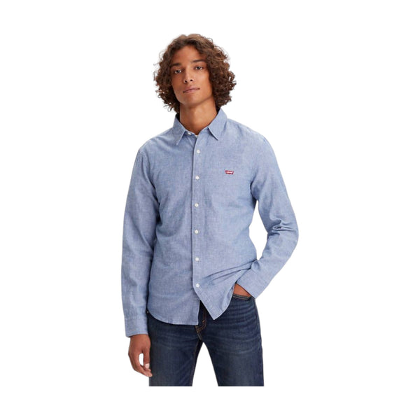 Camicie casual Uomo Levi's - Ls Battery Hn Shirt Slim - Blu