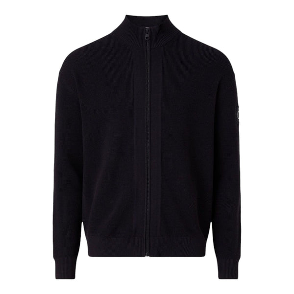 Cardigan Uomo Calvin Klein - Core Badge Sweater Zip Through - Nero