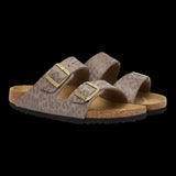 Sandali Donna Birkenstock - Arizona leo gray taupe, Synthetics - Fango