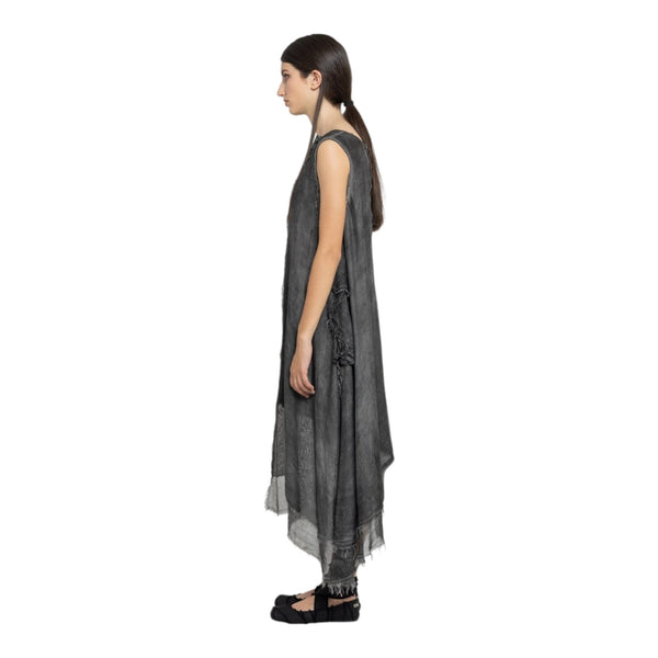 Vestiti casual Donna Sanctamuerte - Abito Midi Smanicato - Grigio