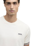 T-shirt Uomo Barbour International - Burnwood Tipped Cuff T-Shirt - Bianco