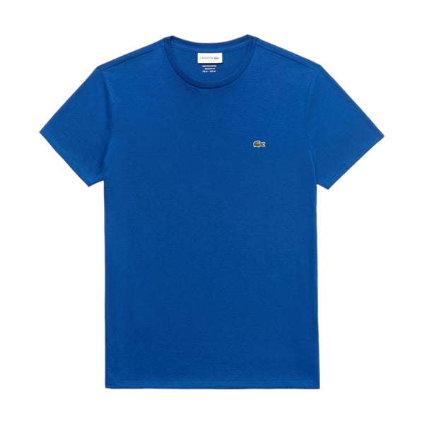 T-shirt Uomo Lacoste - T-Shirt 100% Pima Cotton - Blu elettrico