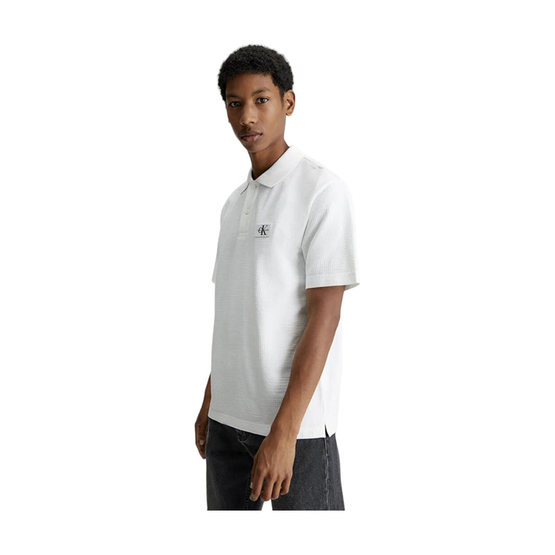 Polo Uomo Calvin Klein - Texture Polo - Bianco