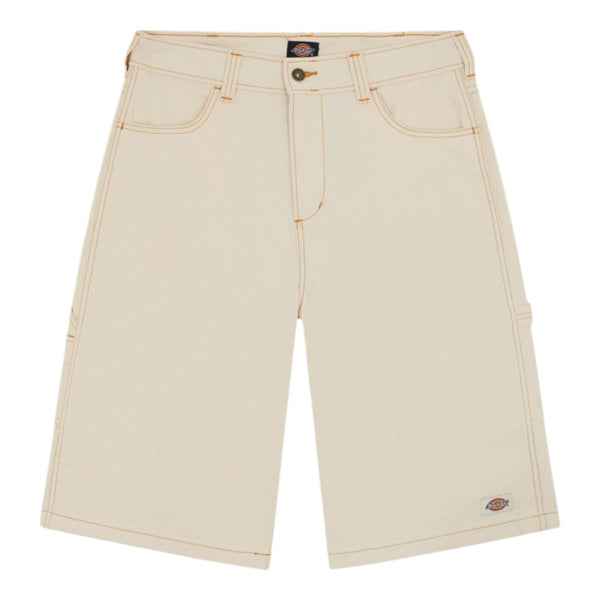 Bermuda Donna Dickies - Carpenter Denim Jort W Whitecap Gray - Bianco