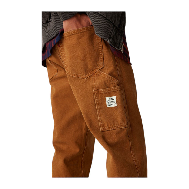 Pantaloni Uomo Levi's - 568 Stay Loose Carpenter Dark Ginger Btm - Marrone