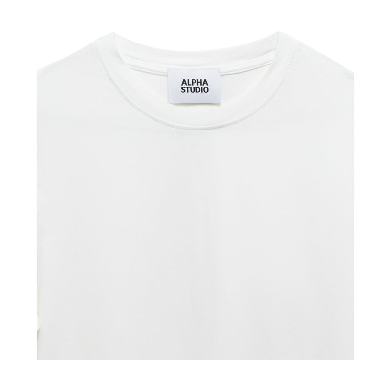 T-shirt Uomo Alpha Studio - T-Shirt M/M Ice Cotton - Bianco