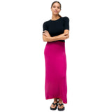 Gonne casual Donna Surkana - Gonna Lunga Con Spacchi Laterali - Fucsia