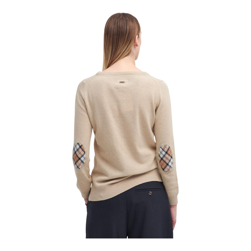 Maglioni Donna Barbour - Pendle Crew Knit - Beige