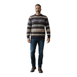 Maglioni Unisex In The Box - Maglia Girocollo Fantasia Jacquard - Multicolore