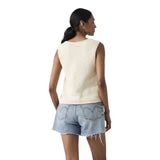 Gilet Donna Levi's - Helen Mini Boucle Vest - Bianco