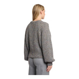 Maglioni Donna RINO & PELLE - Mixed knitted sweater - Grigio