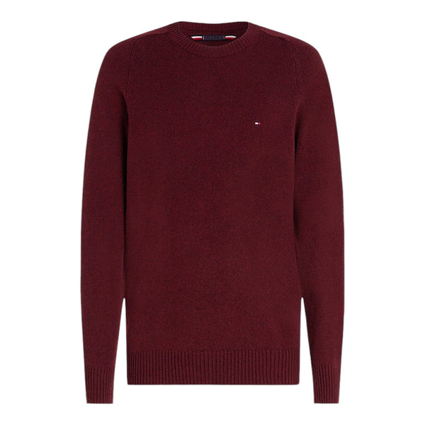 Maglie a manica lunga Uomo Tommy Hilfiger - Lambswool Crew Neck - Bordeaux