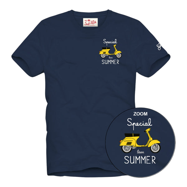 T-shirt Uomo Mc2 Saint Barth - Tshirt Man	Cotton Classic T Shirt - Blu
