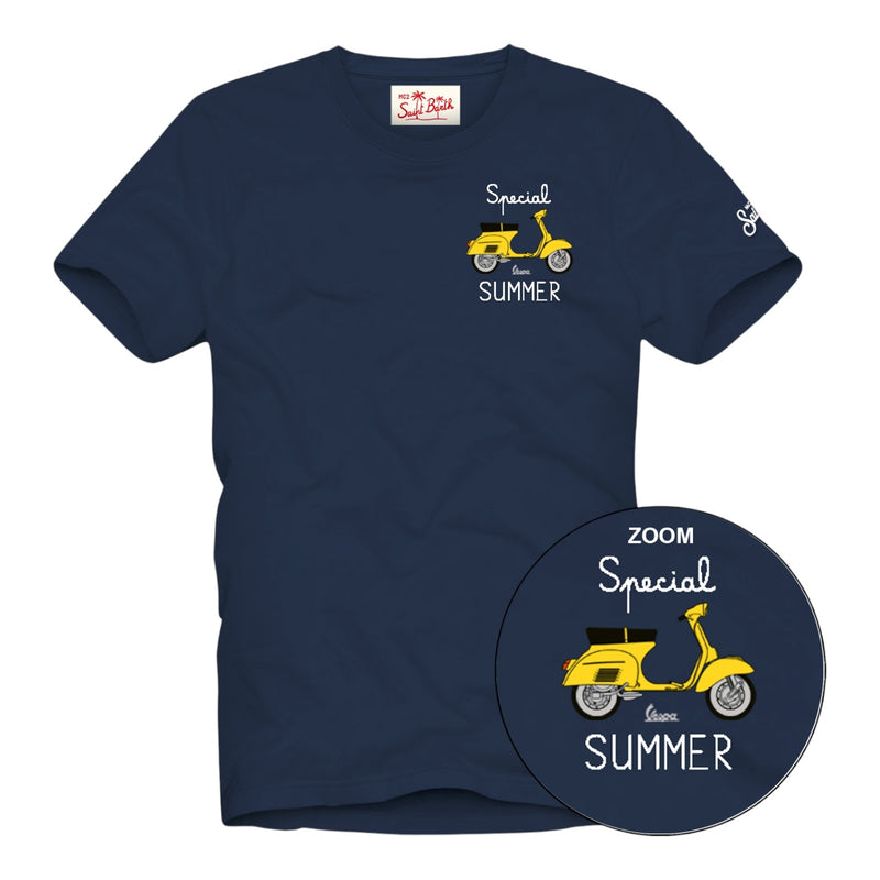 T-shirt Uomo Mc2 Saint Barth - Tshirt Man	Cotton Classic T Shirt - Blu