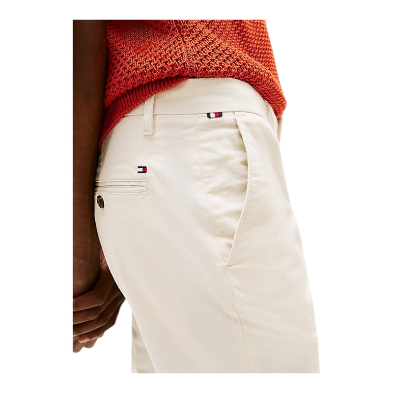 Pantaloni Uomo Tommy Hilfiger - Bleecker Printed Structure Chino - Bianco