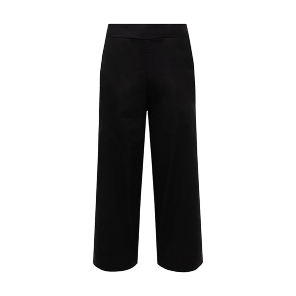 Pantaloni Donna Alpha Studio - Pantalone Garconne Popeline Pesante - Nero