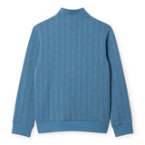 Felpe senza cappuccio Ragazzi Unisex Lacoste - Lcb Monogram Full Zip Top - Azzurro