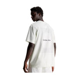 T-shirt Uomo Calvin Klein - Square Frequency Logo Tee - Bianco