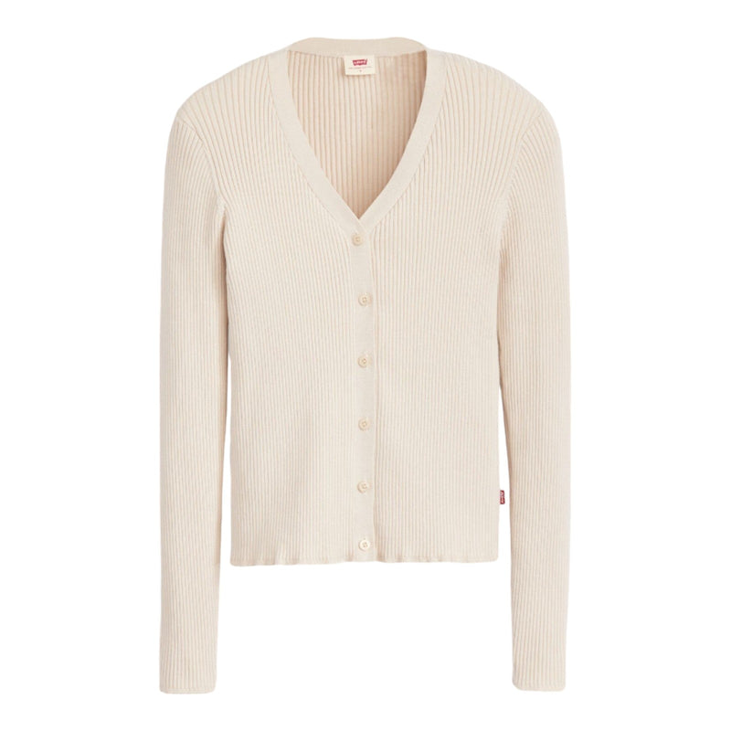 Cardigan Donna Levi's - Tulip Cardigan Redwood Stripe - Beige