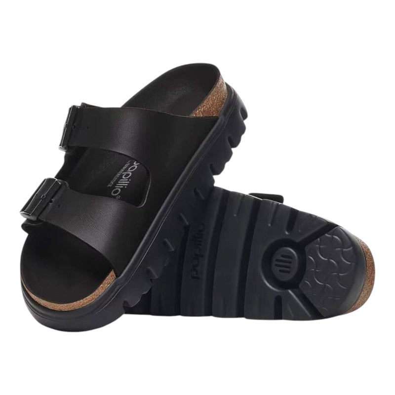 Sandali Donna Birkenstock - Arizona Chunky black, Birko Flor - Nero