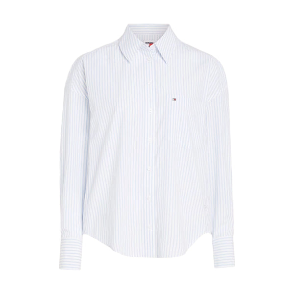 Camicie Donna Tommy Hilfiger - Tjw Sp Ovr Stripe Shirt - Bianco