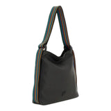 Borse a spalla Donna Gabs - Dorina Tg L - Bull+Nastro Multicolor Black - Nero