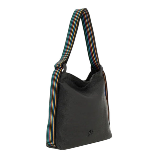 Borse a spalla Donna Gabs - Dorina Tg L - Bull+Nastro Multicolor Black - Nero