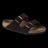 Sandali Unisex Birkenstock - Arizona Suede Leather - Marrone