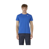 T-shirt Uomo K-Way - Le Vrai Edouard - Blu elettrico