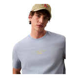 T-shirt Uomo Calvin Klein - Ss Acid Wash 20S Cn Tee - Blu