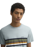 T-shirt Uomo Barbour International - Newsham Printed Stripe T-Shirt - Azzurro