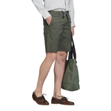 Bermuda Uomo Impure - Chino Short Comf.popeline Canvas - Verde militare