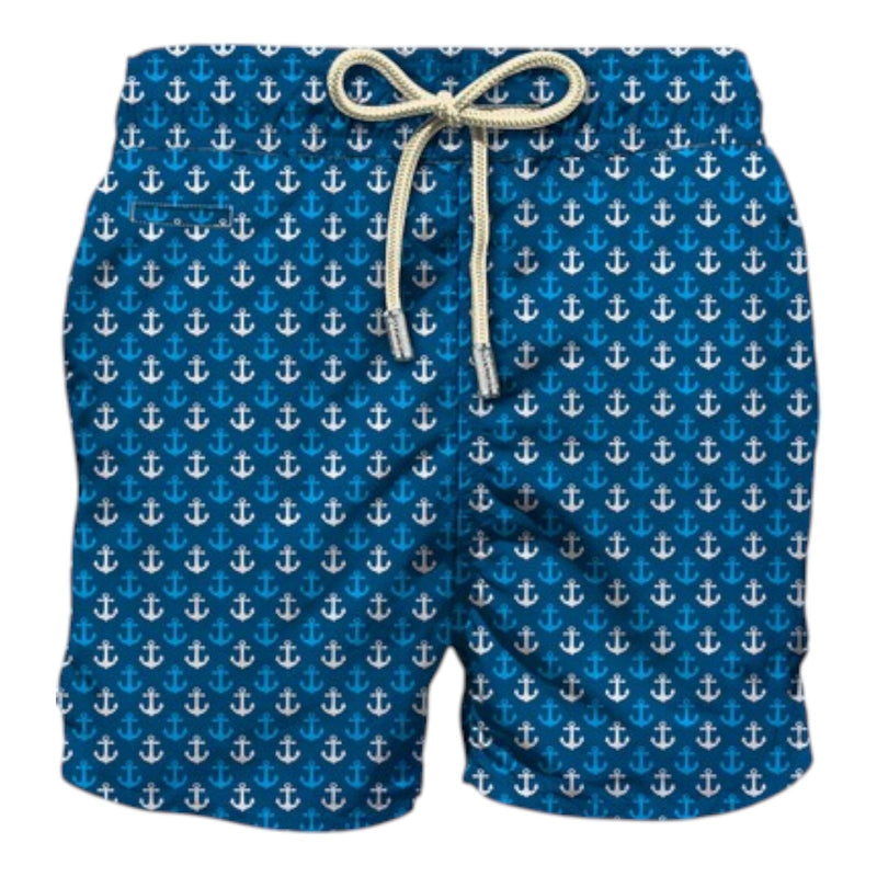 Pantaloncini e calzoncini Uomo Mc2 Saint Barth - Lighting Micro Fantasy Ultralight Swim Short - Avio