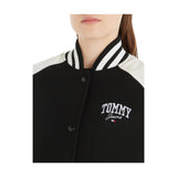 Giubbini Donna Tommy Hilfiger - Tjw Cord Wool Mix Letterman - Nero