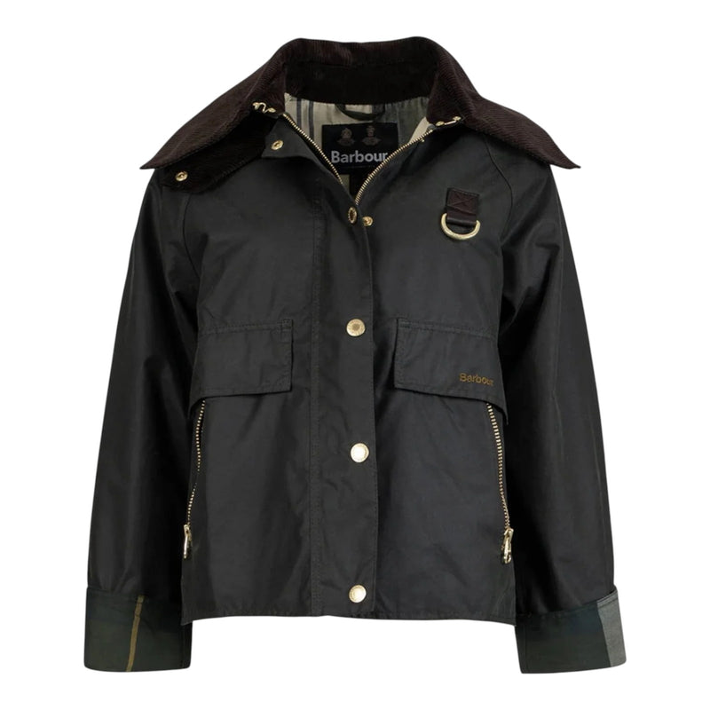 Giubbini Donna Barbour - Catton Wax - Nero