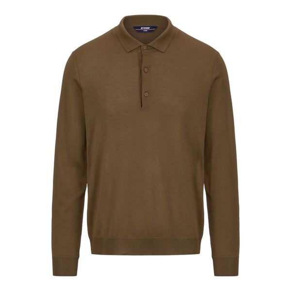 Maglie a manica lunga Uomo K-Way - Rey Wool Merino Blend - Marrone