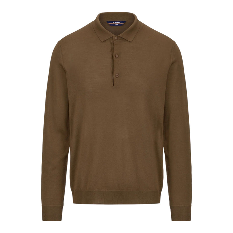 Maglie a manica lunga Uomo K-Way - Rey Wool Merino Blend - Marrone