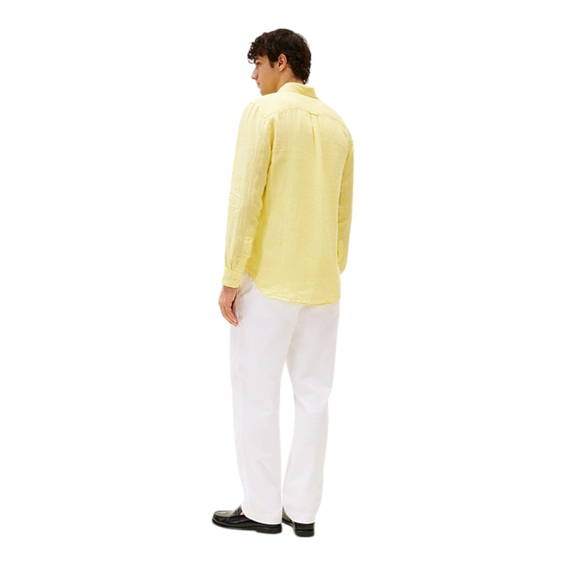 Camicie casual Uomo Tommy Hilfiger - Pigment Dyed Li Solid Rf Shirt - Giallo