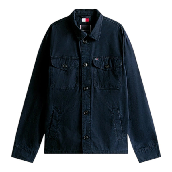 Camicie casual Uomo Tommy Hilfiger - Cotton Twill Shirt Jacket - Blu