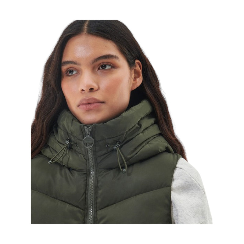 Gilet Donna Barbour International - Boston Gilet - Verde militare